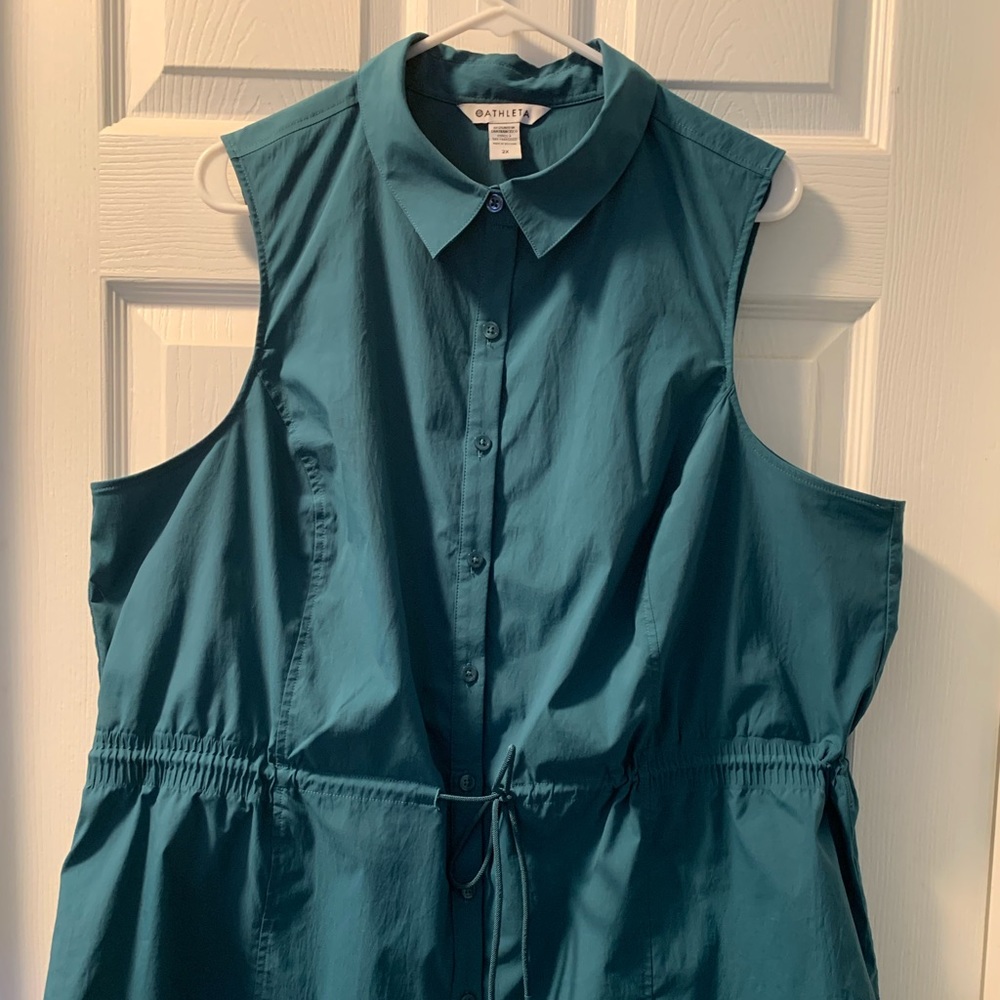 Altheta 2X Levitate Poplin Tank, Teal